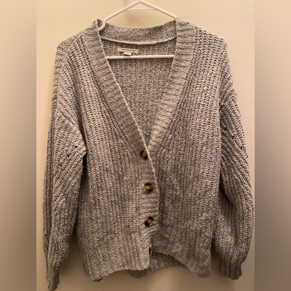 American Eagle Grey Cardigan